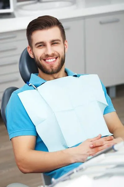 man smiling during his dental appointment at Afdent in Mishawaka, IN